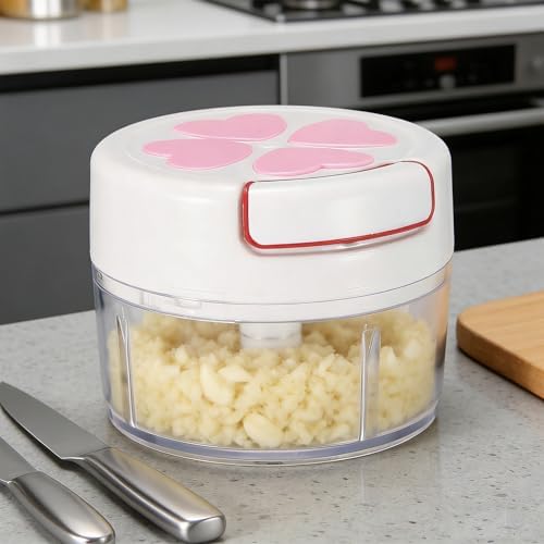 Garlic Chopper Hand Pull String Garlic Mincer,Onion Cutter Manual Food