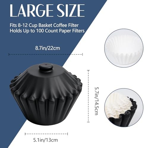 Large Size Coffee Filter Storage Container Basket Coffee Filter Holder