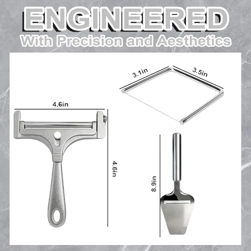Kitchen Baking Combo Set - Stainless Bench Scraper - Cheese Slicer