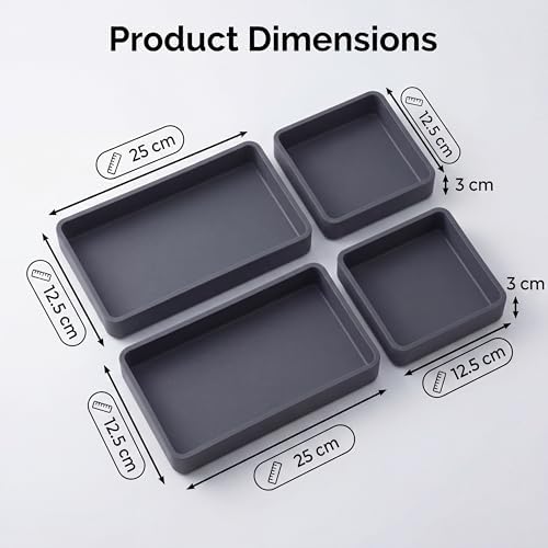 Silicone Baking Sheet Bakeware 4-Pack for Meal Prep