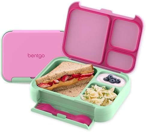 Bentgo Kids Stow & Go Leak-Proof Lunch Box with Built-In Utensil
