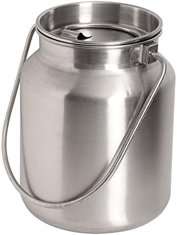 Lindy's Stainless Steel Seamless 1-Gallon Milk Jug, Milk Can, Milk