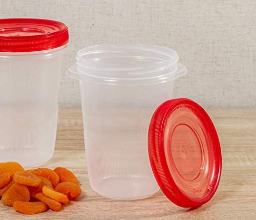 Rubbermaid TakeAlongs Twist & Seal Food Storage Containers, Tint