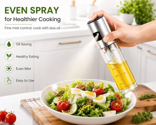 NIKKIER 100ml Olive Oil Sprayer for Cooking