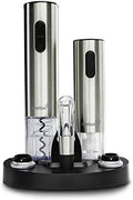 Ivation Stainless Steel Electric Wine Opener, Aerator & Preserver Gift