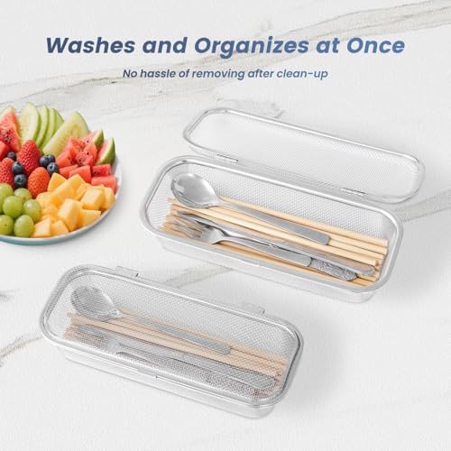 Stainless Steel Dishwasher Basket,Silverware Basket for Small Items