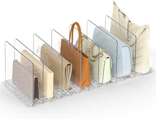 SortNStore Bag & Purse Organizer, Clear Dividers