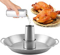 Beer Can Chicken Holder 12 Inch Stainless Steel Grill Roaster Stand