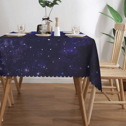 Galaxy Universe Rectangle Tablecloth Washable 54 x 72 Inch