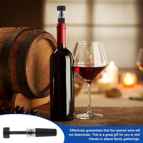 2pcs Vacuum Pump Wine Stopper for Wine Bottle Air Tight Seal