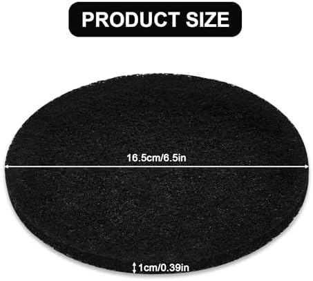 10Pcs 6.5 Inch Charcoal Filters for Kitchen Compost Bin