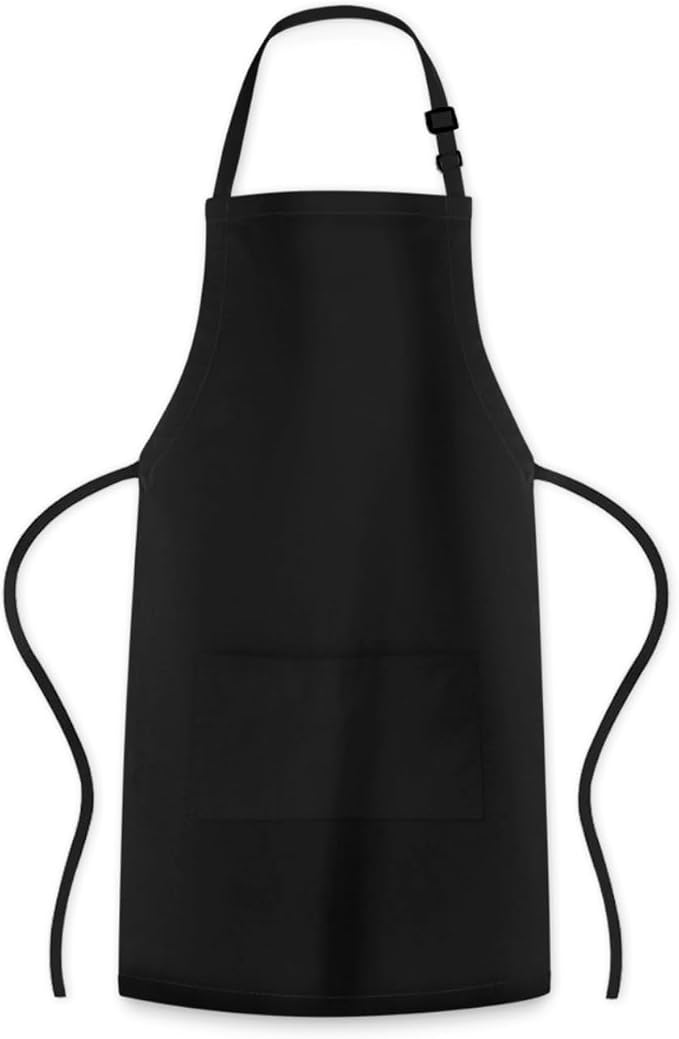 Adjustable Bib Apron 100% Polyester Kitchen Aprons Waterdrop Resistant Aprons - Image 8