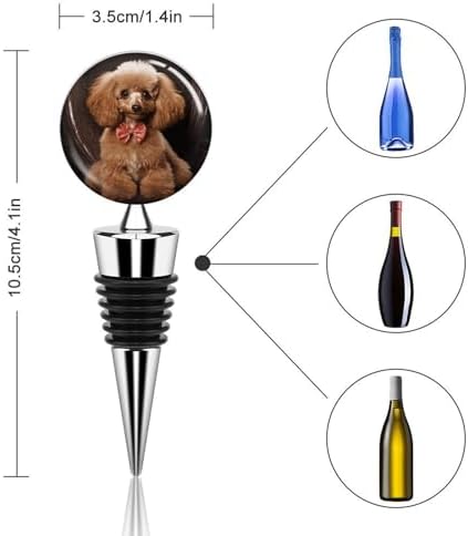Poodle Wine Stopper Vacuum Alloy Wine Bottle Stopper Reusable Wine