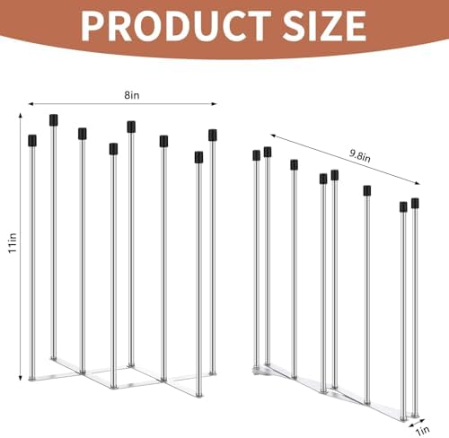 2 Pcs Foldable Bottle Drying Rack Stainless Steel Plastic Bag Drying