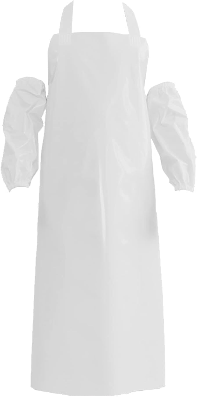 ELEBOX Waterproof Oil Proof Bib Apron Utility Apron Chemical Resistant Apron - Image 5