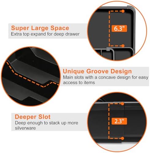 Spaclear Expandable Silverware Drawer Organizer