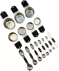 Stainless steel 304 measuring cup and spoon magnetic silicone handle