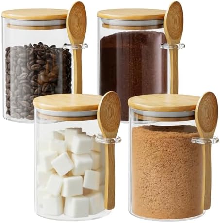 15 oz Glass Sugar Container, 4 Pack