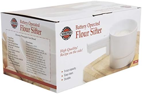 Norpro Battery-Operated Flour Sifter, 5-Cup