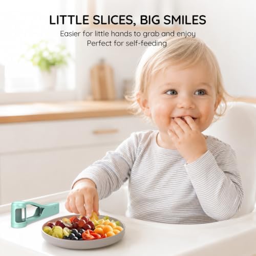 Homnoble Grape Cutter for Toddlers, Stainless Steel