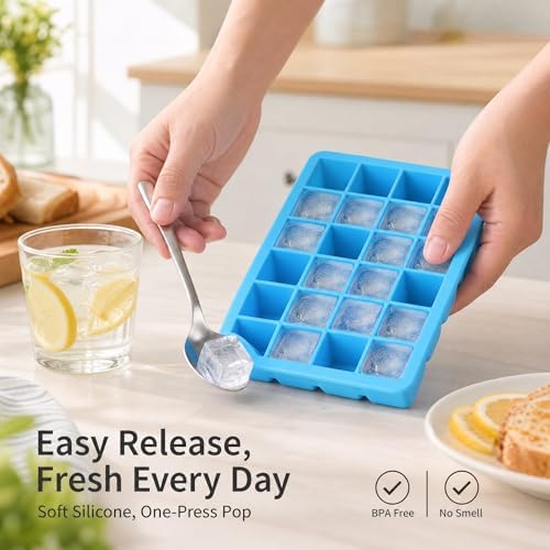 2 Pack Silicone Freezer Molds - Silicone Food Freezer for Storing