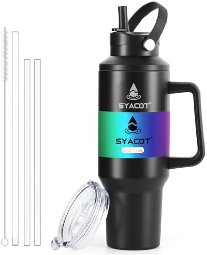 40 oz Tumbler with Handle and Straw or Convert to 40 oz Insulated