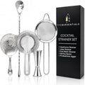Cocktail Strainer Set Stainless Steel Bar Tools with Stirring Spoon