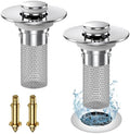 Vakabiu Pop-Up Bathroom Sink Drain Strainer, 2PCS