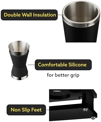 Excellent Grip Mixology Bartender Kit - Drink Mixer Set with All