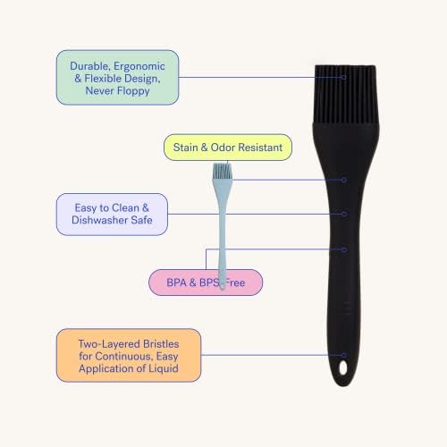 GIR: Premium Silicone Basting Brush – Ultimate, 8IN, Navy