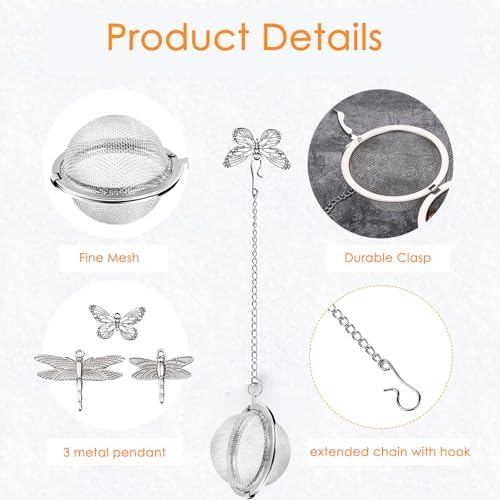 Tea Infusers for Loose Tea 3 Sets Tea Infuser Loose Leaf Tea Steeper