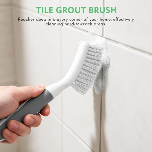 SetSail Heavy-Duty Stiff Bristle Scrub Brushes, 4-Pack