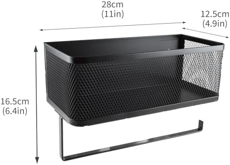 2-Tier Magnetic Paper Towel Holder with Shelf