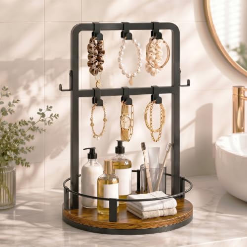 HOOBRO Coffee Bar Organizer, Coffee Pod Holder, Spins 360-Degrees