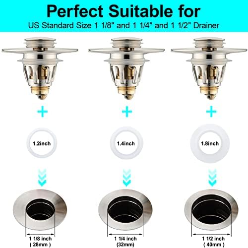 Universal Bathroom Sink Stopper - Bounce Wash Basin Drain Filter
