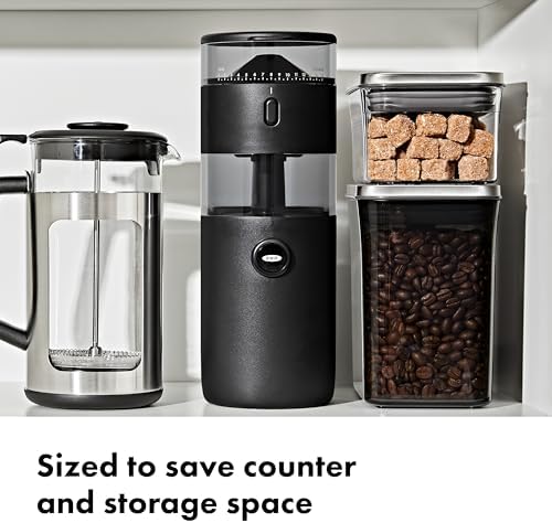 OXO Brew Compact Conical Burr Coffee Grinder, 50g Capacity