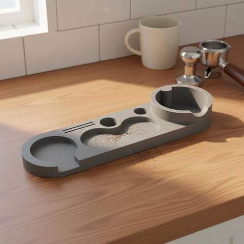 Coffee Slag Container Espresso Station Organizer Tamper Mat