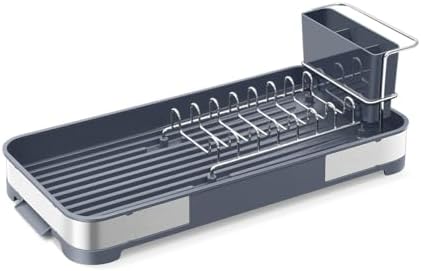 Glad Small Stainless Steel Dish Drying Rack, 8”W x 17.5”L