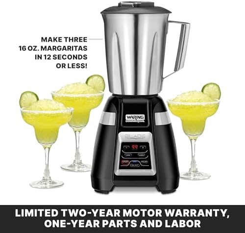 Waring Commercial BB340 Blender, 48 oz Stainless Steel Container