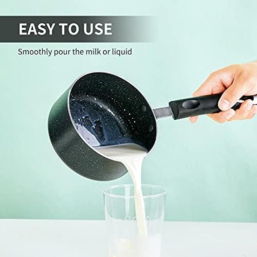 Nonstick Saucepan Set with Lid, Non Stick 1Qt & 2Qt Sauce Pan Set with Glass - Image 5