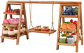 Flenpptly Wooden Cupcake Stand, 3 Tier Cupcake Display Stand, Brown