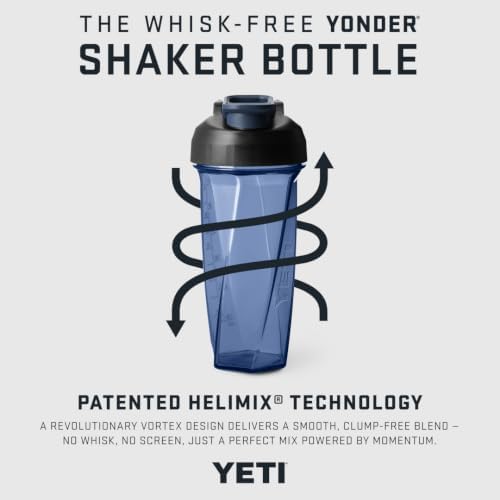 YETI Yonder Helimix Vortex Blender Shaker Bottle Holds up to 27oz | No