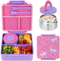 Bento Lunch Box with Insulated Stainless Steel Food Jar, 1650ML