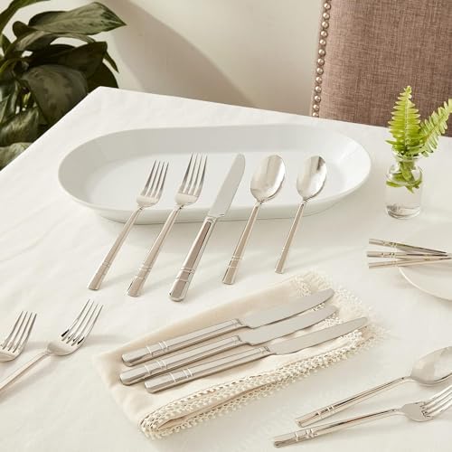 HENCKELS Madison Square 20-pc Flatware Set, 18/10 Stainless Steel