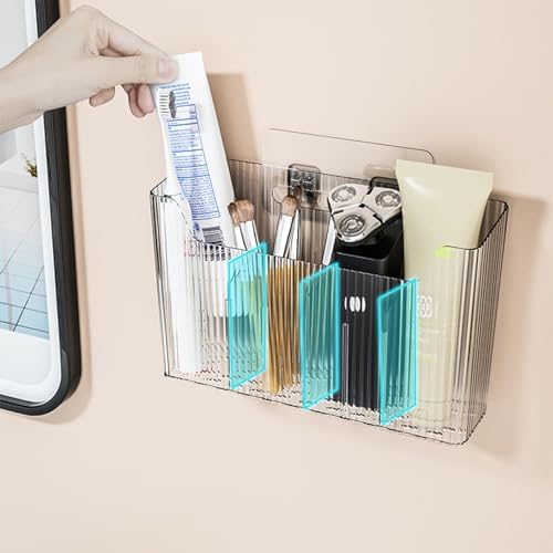 Lae Nuvole Cabinet Door Storage 2-Pack, Clear Adhesive Organizer for
