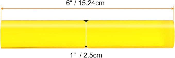HARFINGTON Acrylic Clay Roller 6 Inch x 1 Inch Solid Non-Stick Plastic Round - Image 2