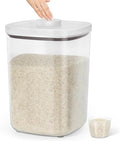 Large Rice Storage Container 15 - 20 Lbs, Airtight Dry Food Flour