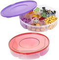 2 Pack - Candy and Nut Serving Container, Appetizer Tray with Lid, 6