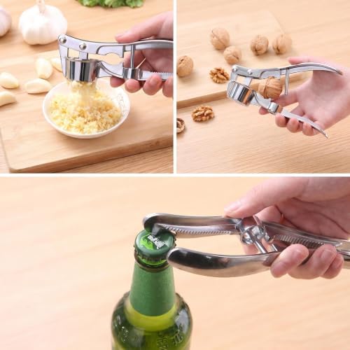 Manual Garlic Press, 5 Types, Alloy/Stainless Steel