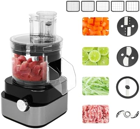 Commercial Food Processor, 5-Blade Vegetable Cutter